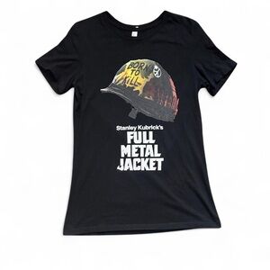 NEW Bella+Canvas Full Metal Jacket Movie Vintage Reprint Black Graphic Tee — XXL